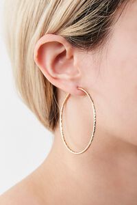 GOLD Twisted Hoop Earrings, image 2