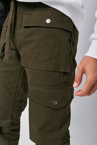 GREEN Snap-Button Cargo Pants, image 5
