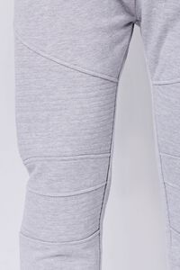 HEATHER GREY Heathered French Terry Moto Joggers, image 5