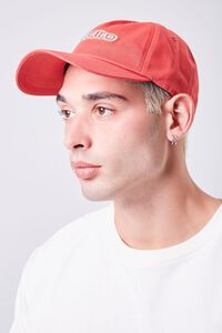 RED/WHITE Embroidered Paradise Graphic Cap, image 2