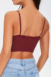 SANGRIA Seamless Scalloped Lace Bralette, image 3
