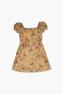 YELLOW/MULTI Girls Butterfly Print Dress (Kids), image 1