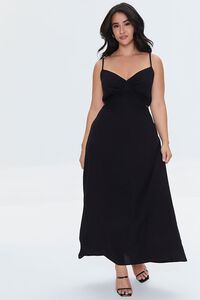 BLACK Plus Size Cutout Maxi Dress, image 1