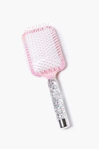 PINK/MULTI Glitter Square Paddle Hair Brush, image 1