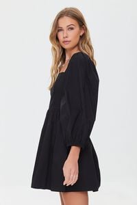 BLACK Fit & Flare Mini Dress, image 3