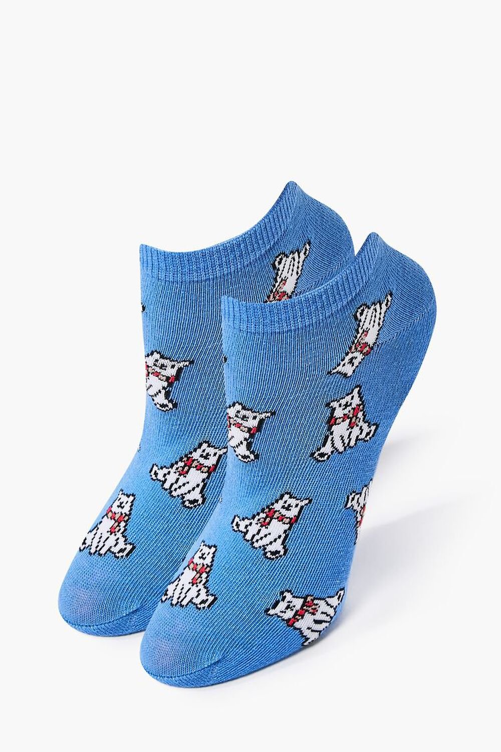 BLUE/MULTI Polar Bear Ankle Socks, image 1