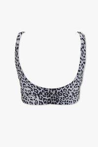BLACK/MULTI Leopard Cutout Bikini Top, image 5