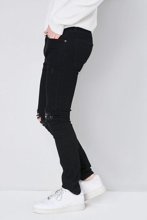 BLACK Premium Distressed Skinny Jeans, image 3