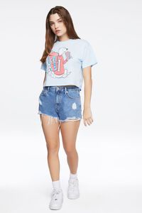 BLUE/MULTI ICEE Bear Graphic Cropped Tee, image 4