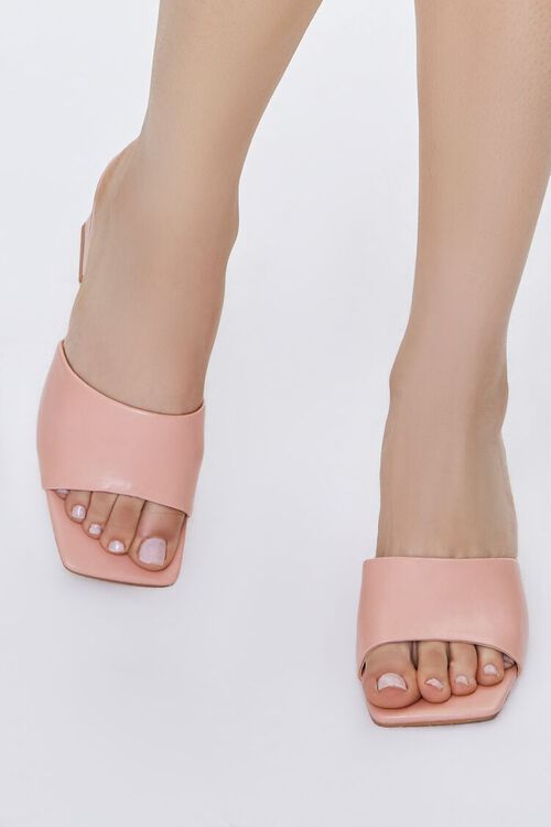 PINK Square-Toe Block Heels, image 4