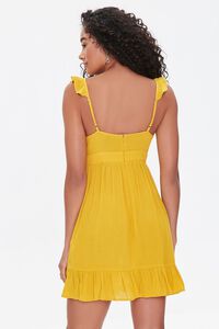GOLD Flounce-Trim Mini Dress, image 3