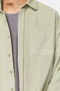 SAGE Corduroy Button-Front Shirt, image 5