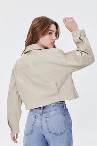 CAPPUCCINO Cropped Zip-Up Jacket, image 3
