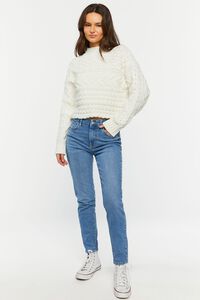 VANILLA Cable Knit Mock Neck Sweater, image 4