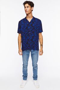 BLACK/BLUE Abstract Snakeskin Shirt, image 4