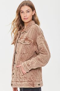 TAUPE Mineral Wash Quilted Jacket, image 3