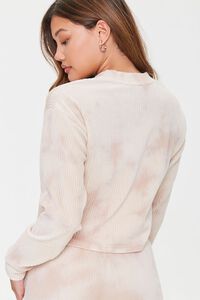 TAUPE/MULTI Ribbed Tie-Dye Pullover, image 3