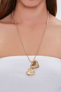 GOLD Heart Pendant Necklace, image 2