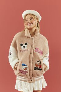 BROWN/MULTI Disney Mickey & Friends Varsity Jacket, image 7