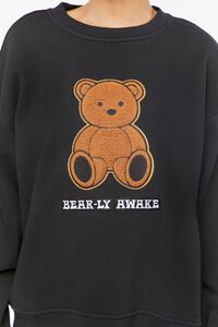 BLACK/MULTI Bear-ly Awake Graphic Pullover, image 5