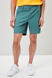 GREEN Pocket Vented-Hem Shorts, image 2