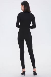 Mock Neck Long-Sleeve Jumpsuit, image 3