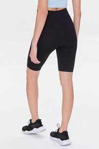 BLACK Active Seamless High-Rise 9-inch Biker Shorts, image 4