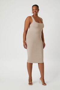 GOAT Plus Size Sleeveless Midi Dress, image 1