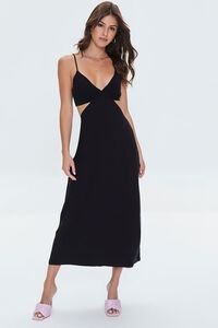 BLACK Cutout Cami Midi Dress, image 1