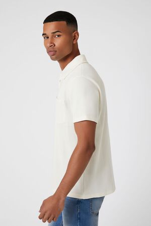 Ribbed Slim-Fit Pocket Polo Shirt