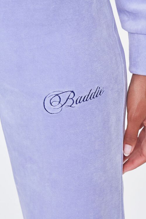 LAVENDER/MULTI Embroidered Baddie Sweatpants, image 5