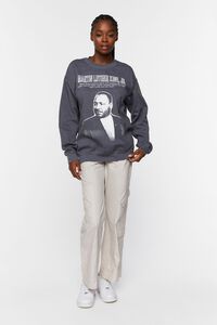CHARCOAL/MULTI Martin Luther King Jr Graphic Pullover, image 4