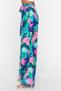 BLUE/MULTI Abstract Floral Wide-Leg Pants, image 3