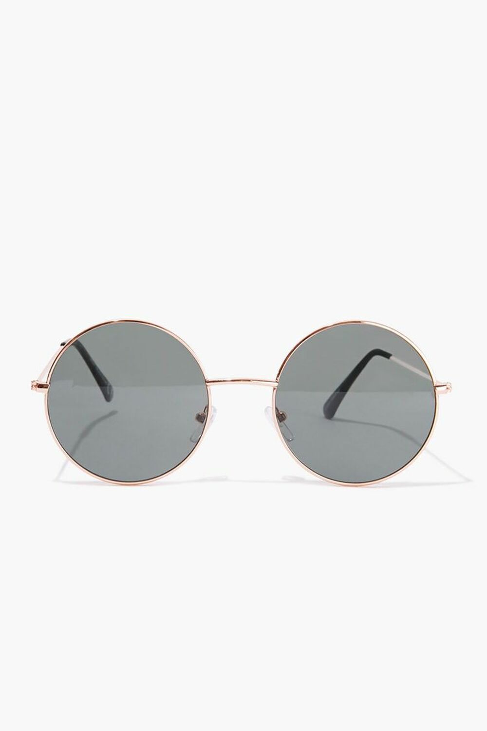 ROSE GOLD/OLIVE Round Frame Sunglasses, image 1