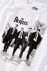 WHITE/BLACK The Beatles Graphic Tee, image 3