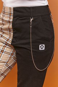 BLACK/MULTI Airwalk Colorblock Plaid Pants, image 6