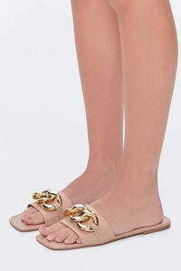 NUDE Chain Faux Leather Sandals, image 2