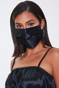 BLACK Cropped Cami & Face Mask Set, image 5