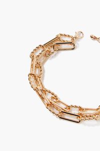 GOLD Twisted Chain Layered Bracelet, image 3