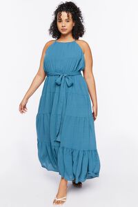 Plus Size Belted Maxi Dress, image 4