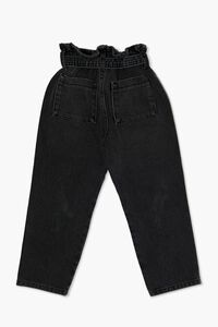 DENIM BLACK Girls Paperbag Jeans (Kids), image 2