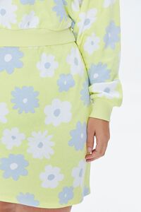 YELLOW/MULTI Plus Size Floral Print Mini Skirt, image 6