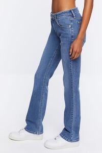 MEDIUM DENIM Low-Rise Bootcut Jeans, image 3