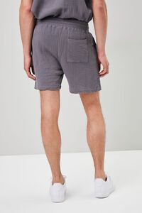 GREY Seersucker Drawstring Shorts, image 4