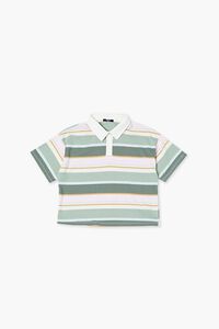 Girls Striped Polo Shirt (Kids), image 1