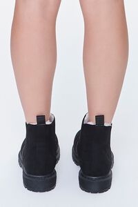 Faux Fur-Lined Chelsea Booties, image 3