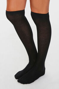 BLACK/BLACK Knee-High Socks - 2 Pack, image 2