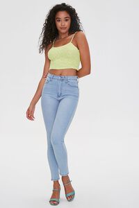 LIME Sweater-Knit Cropped Cami, image 4