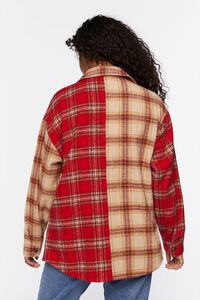 RED/MULTI Reworked Plaid Flannel Shirt, image 3