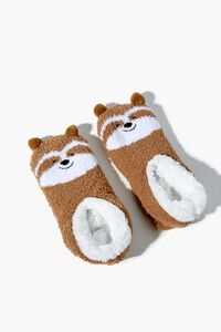 BROWN/MULTI Red Panda House Slippers, image 1